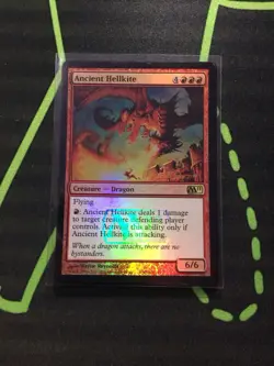 MTG Magic The Gathering Ancient Hellkite LP Foil LARP Rare Promo Red Dragon - Image 2