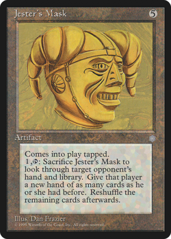 Jester's Mask #300 (MP) Ice Age ICE Magic MTG - Image 1