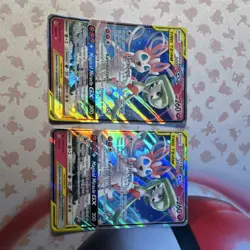 Pokemon TCG 2 Card Lot GX Holo Sylveon Gardevoir TAG TEAM English - Image 1