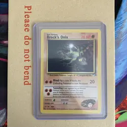 Brock's Onix 21/132 - Gym Heroes - Pokemon TCG WOTC - NM - Image 1