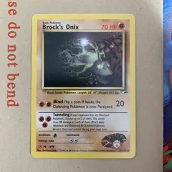 Brock's Onix 21/132 - Gym Heroes - Pokemon TCG WOTC - NM - Image 2