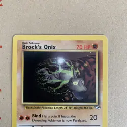 Brock's Onix 21/132 - Gym Heroes - Pokemon TCG WOTC - NM - Image 3