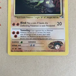 Brock's Onix 21/132 - Gym Heroes - Pokemon TCG WOTC - NM - Image 4
