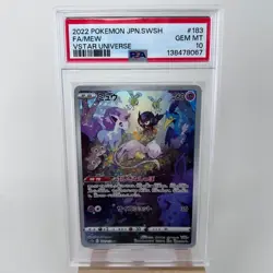 2022 Pokemon Japanese Sword & Shield VSTAR Universe Mew Japanese PSA 10 #183 - Image 1