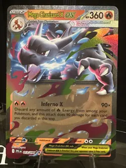 Pokemon EX Holo Card Lot – Mega Charizard X – 2 Cards – Mega Evolution - Image 1