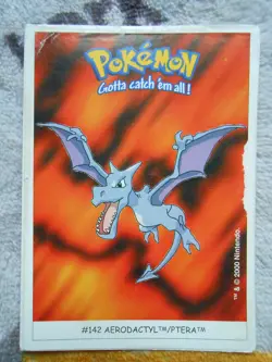 PTERA/AERODACTYL #142 - DUNKIN BOOMER 2000 - POKEMON - BON ETAT - Image 1