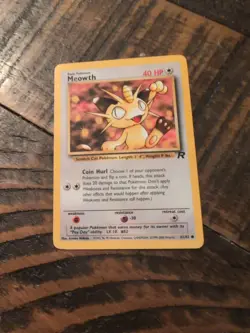 Pokemon Team Rocket Meowth #62/82 Common LP - Image 1