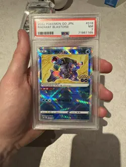 2022 POKEMON GO RADIANT BLASTOISE HOLO #018 JPN psa - Image 2