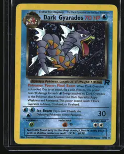 Pokemon Team Rocket Dark Gyarados Holo LP #08/82 - Image 1