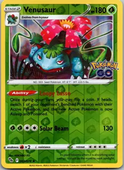 Venusaur 003/078 - Pokemon GO Pokemon TCG NM Reverse Holo - Image 1