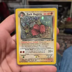 Pokemon Dark Dugtrio Holo Rare Team Rocket 6/82 HP 50 2000 Unlimited - Image 1