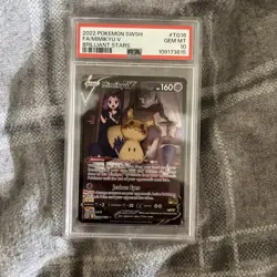 PSA 2022 POKEMON SWSH FA/MIMIKYU V BRILLIANT STARS PSA #TG16 GEM MT 10 - Image 1