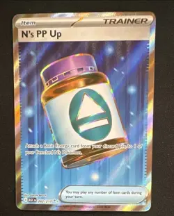 N's PP Up ASC 262/217 Ultra Rare Pokemon Ascended Heroes TCG NM - Image 1