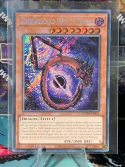 Yu-Gi-Oh - Schwarzschild Infinity Dragon -1st Edition Secret Rare MZTM-EN013 NM - Image 1