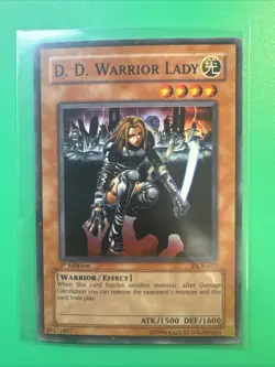 Yugioh! D.D. Warrior Lady DCR-027 Super Rare 1st Edition Vintage LP/NM - Image 1
