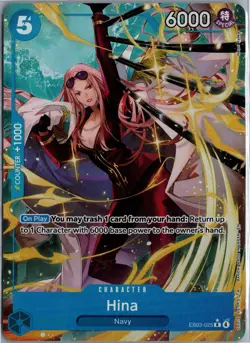 Hina (Alternate Art) R Extra Booster: One Piece Heroines Edition EB03-025 NM - Image 1