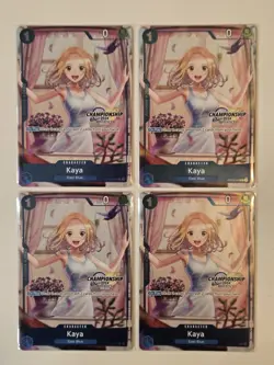 4x Kaya OP03-044 Championship 2024 Celebration Pack One Piece Promo Playset - Image 1