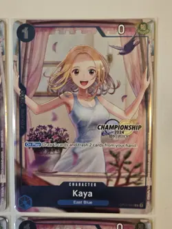 4x Kaya OP03-044 Championship 2024 Celebration Pack One Piece Promo Playset - Image 3