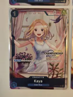4x Kaya OP03-044 Championship 2024 Celebration Pack One Piece Promo Playset - Image 4
