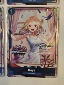 4x Kaya OP03-044 Championship 2024 Celebration Pack One Piece Promo Playset - Image 5