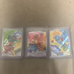 Pokemon First Partner Illustration Collection MEP Bulbasaur Charmander Squirtle - Image 1