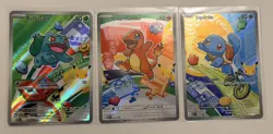 Pokemon First Partner Illustration Collection MEP Bulbasaur Charmander Squirtle - Image 1