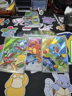 Pokemon First Partner Illustration Collection MEP Bulbasaur Charmander Squirtle - Image 1