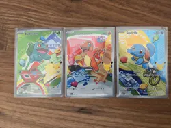 Pokemon First Partner Illustration Collection MEP Bulbasaur Charmander Squirtle - Image 1