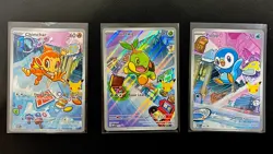 Pokemon First Partner Illustration Collection MEP Bulbasaur Charmander Squirtle - Image 1