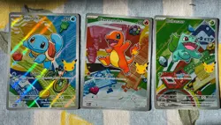 Pokemon First Partner Illustration Collection MEP Bulbasaur Charmander Squirtle - Image 1