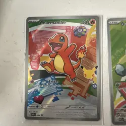 Pokemon First Partner Illustration Collection MEP Bulbasaur Charmander Squirtle - Image 1