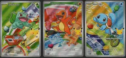 Pokemon First Partner Illustration Collection MEP Bulbasaur Charmander Squirtle - Image 1