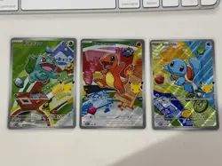 Pokemon First Partner Illustration Collection MEP Bulbasaur Charmander Squirtle - Image 1