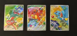 Pokemon First Partner Illustration Collection MEP Bulbasaur Charmander Squirtle - Image 1