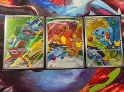 Pokemon First Partner Illustration Collection MEP Bulbasaur Charmander Squirtle - Image 1