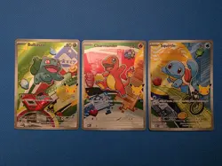 Pokemon First Partner Illustration Collection MEP Bulbasaur Charmander Squirtle - Image 1