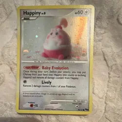 Pokemon Happiny Holo Common 014/017 Pop Series 8 Basic 60 HP 2008 TCG Card - Image 1
