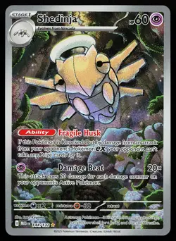 Shedinja 144/132 Holo Illustration Rare Mega Evolution Pokemon Card - Image 1