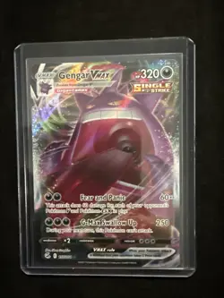Gengar Vmax 157/264 Fusion Strike NM Full Art Ultra Rare Pokemon Card - Image 1