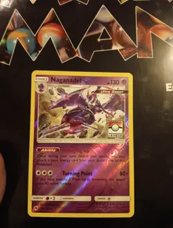 Naganadel 108/214 LP League Promo Reverse Holo Pokemon Card Ultra Beasts - Image 1