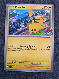 Pokemon TCG Pikachu 2024 World Championships SVP EN 190 Promo Exclusive - Image 1