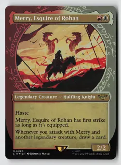 Merry, Esquire of Rohan (Showcase) (Surge Foil) *Foil* LTR 817 NM-LP - Image 1