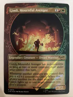 Gimli, Mournful Avenger (Showcase) (Surge Foil) - LotR - 0815 - NM Foil LTR - Image 1