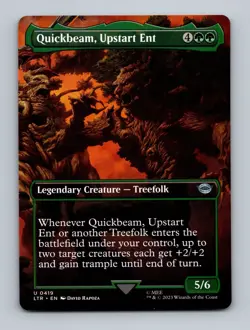Quickbeam, Upstart Ent (Borderless) The Lord of the Rings Non-Foil MTG NM - Image 1