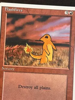 Charmander Flashfires Pokemon MTG Custom Painted Artwork By Brandon Olterman BTO - Image 2