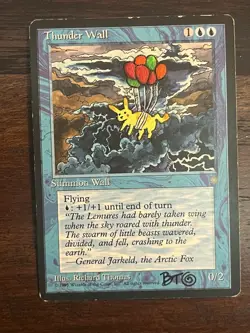 FLYING PIKACHU Pokemon/MTG Signed Custom Thunder Wall Ice Age Brandon Olterman - Image 2