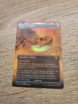 MTG The One Ring FOIL Borderless Scene NM LOTR Tales Middle-earth Bundle Promo - Image 1