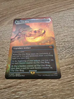 MTG The One Ring FOIL Borderless Scene NM LOTR Tales Middle-earth Bundle Promo - Image 4