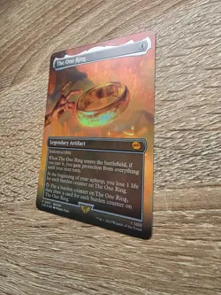 MTG The One Ring FOIL Borderless Scene NM LOTR Tales Middle-earth Bundle Promo - Image 5