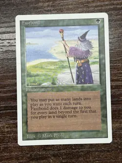 Fastbond Revised Edition MTG HP Reserved List Raw - Image 1
